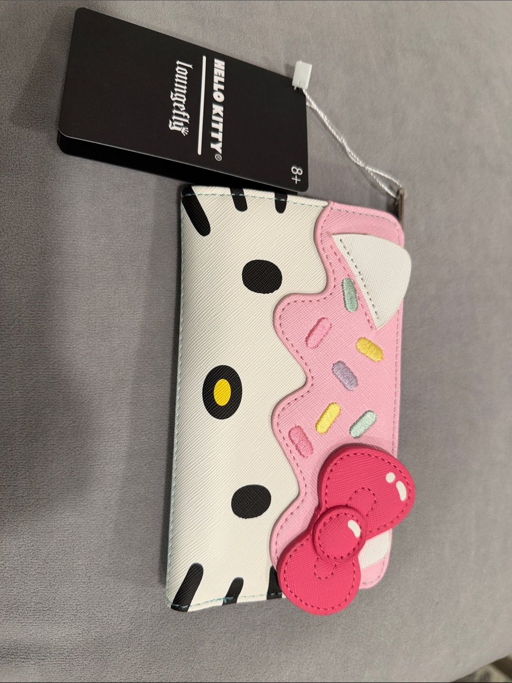 Hello Kitty Pink White Bow Sprinkles Card Wallet